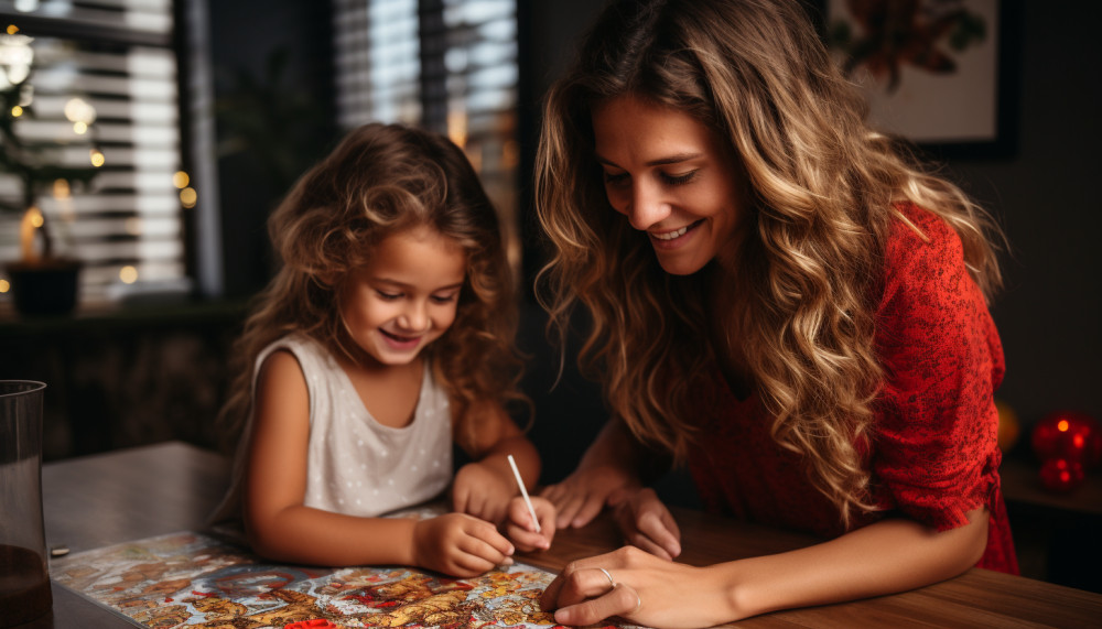 Les bienfaits de colorier des dessins de Noël en famille pour la santé mentale